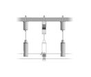 Kit de suspension pour Rails Triphasés - Blanc