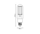 Ampoule LED E27 18W à Filament T46 2700lm Haut Rendement - Blanc Neutre 4000K - 5500K