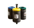 Poubelle d'extérieur de tri sélectif avec poteau 40 litres