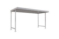 WSM - Abri pour deux roues L14 Argent - 2,34x4,30m - 12 places - Acier Galvanisé