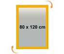 Cadre Affichage CLIC-CLAC Mural 80x120 cm JAUNE 1021