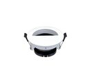 Support Spot Aluminium GU10 LED Demi-Rond Orientable ø83 mm - Noir
