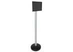 Poteau Gris Sur Socle Mobile Avec Support A4