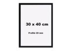 Cadre Déco Bois 30x40cm - Profilés en bois Noir 20x14mm