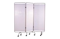 Holtex - Paravent Inox 3 Panneaux Blanc - 155x183cm - M3 - Divan et Paravent Médical