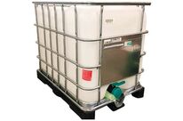 Cuve palette plastique alimentaire IBC 640L Blanc Polyéthylène Haute Densité Usage Alimentaire Charge Maxi 1383kg