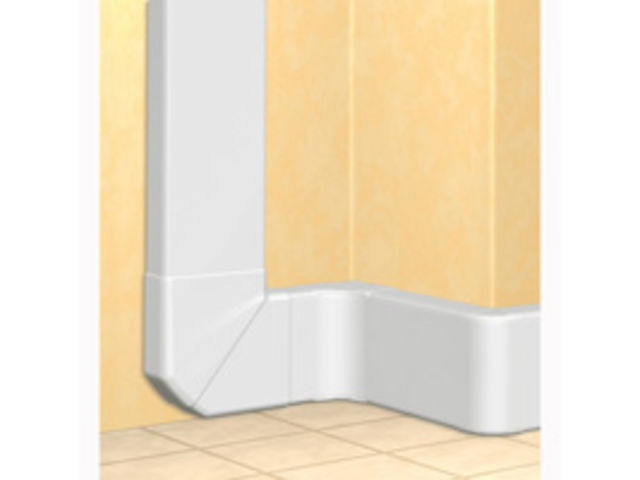 Goulotte 50x195 DLP monobloc - 2 couv 85 mm - L. 2 m - blanc  Legrand 
