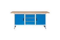 Établi 2 Portes 3 Tiroirs Largeur:200 Cm Nb Tir.:3