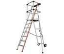 Tubesca-Comabi - Plateforme de travail Raptor 7 marches Aluminium - Hauteur travail 3.63m - Charge 150kg - Éco-responsable