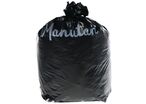 Manutan Expert - Sac-poubelle Noir 200L 50µm - 100 Sacs - Recyclé 95% - Déchet Lourd