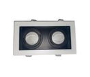 Support Spot GU10 Encastrable Orientable Double Projecteur
