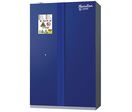 Manutan Expert - Armoire Haute pour Batteries Lithium - 2 Portes, 90 min Résistance Feu, 4 Tablettes, Acier Époxy