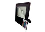 Projecteur LED RGB 10W Extérieur IP66 Plat NOIR