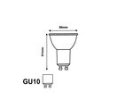 Ampoule LED GU10 7W 220V - Bleu