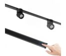 Rail Magnétique Extra Plat Noir MM30 2M