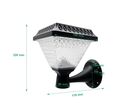 Lanterne Murale de Jardin Solaire Crépusculaire IP65 2W