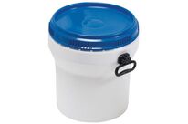 Curtec - Baril Emboîtable Étanche 30L Blanc - Usage Alimentaire HACCP - Polyéthylène Haute Densité - Recyclable