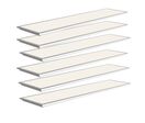 Pack de  6 - Panneau LED 120x30 40W 120lm/W Flicker Free Contour Blanc - Blanc Chaud 2300K -
