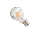Ampoule E27 LED Filament 7W A60 Avec Reflet - Blanc Chaud 2300K - 3500K / Argent