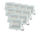 Pack de  10 - Projecteur LED Extérieur 50W IP65 BLANC IK06 - Blanc Neutre 4000K - 5500K
