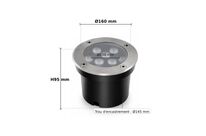 Spot LED Extérieur Encastrable IP67 24V Sol 9W 45° - Blanc Neutre 4000K - 5500K