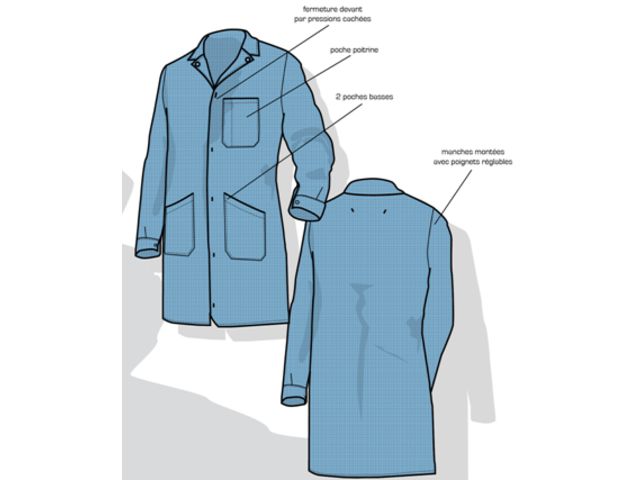 Blouse antistatique