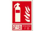 Panneau extincteur B photoluminescent - CO2