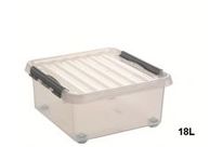 boite plastique à roulette 18 litres