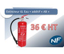 Extincteur à eau pulverisée + additif 6L NF