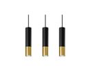 Suspension 3 Lampes pour Ampoules GU10 - Noir