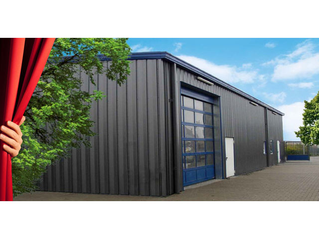 Bâtiments acier : Hall de production avec bureaux ou garage 