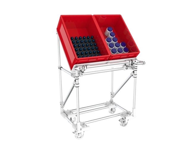 Présentoir picking industriel | Présentoir V ergonomique 14A-3