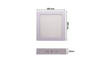 Plafonnier LED Carré 24W BLANC CCT