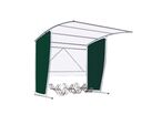 Mottez - Abri Vélo Moto Rectangulaire Vert 6 Places - 2.20m x 2.20m - Acier & Polycarbonate - Durable et Modulable