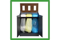 Poubelle de tri - avec système sacs sans fin | LONGOPAC Binmulti
