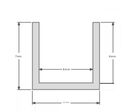 Profilé Aluminium pour Ruban LED Couvercle Blanc Opaque - 1 m