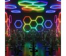 Kit 5 LED Hexagonal RGB 43W 110lm/w - RGB