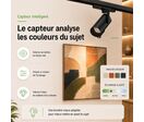 Spot LED sur Rail Triphasé Intelligent IA 35W CCT 50° Blanc
