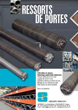 RESSORTS pour PORTES DE GARAGES