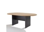 Table de réunion ovale piètement bois
