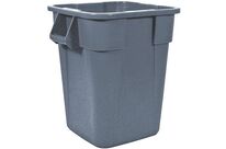 Rubbermaid - Conteneur Carré Brute 152L Gris - Usage Alimentaire HACCP NSF - Plastique Polyéthylène