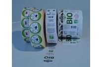 Etiquettes adhésives biodégradables