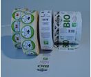 Etiquettes adhésives biodégradables