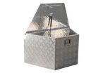 Coffre de rangement pour remorque en aluminium 165 L MW Tools MWA190R