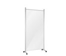 Cloison mobile Plexiglass Opaque H 206 x L 100 cm / roulettes