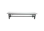 Manutan Expert - Banc Vestiaire PVC Blanc 2150mm - Structure Fer Noir - 10 ans Garantie
