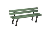 Banc public en plastique recyclé Glasgow