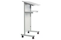 Smit Visual - Pupitre Nomade Gris Clair - Acier - H 117 cm - Éco-responsable