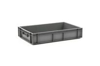 Schoeller Allibert - Bac norme Europe parois pleine fond plein Gris 21L - Empilable Gerbable Usage Alimentaire - 600x400x118mm