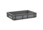 Schoeller Allibert - Bac norme Europe parois pleine fond plein Gris 21L - Empilable Gerbable Usage Alimentaire - 600x400x118mm